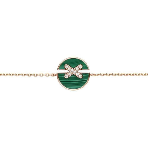 [Favorite]JEUX DE BRACELET MALACHITE ROSE GOLD DIAMONDS