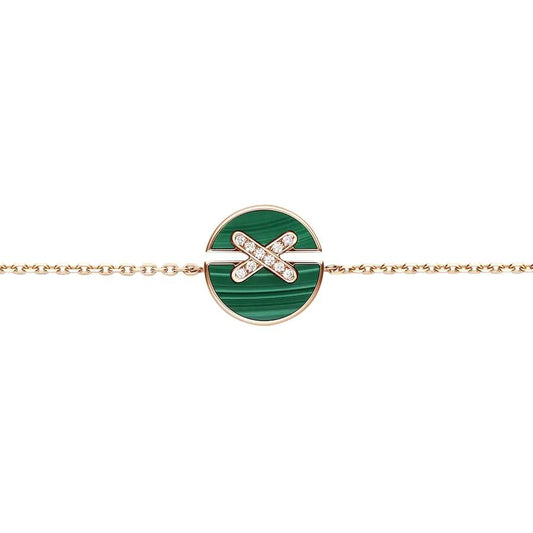 [Favorite]JEUX DE BRACELET MALACHITE ROSE GOLD DIAMONDS