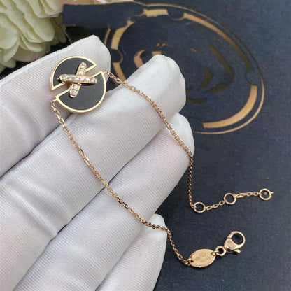 [Lieblingsprodukt] ROSÉGOLD ONYX DIAMANT ARMREIF