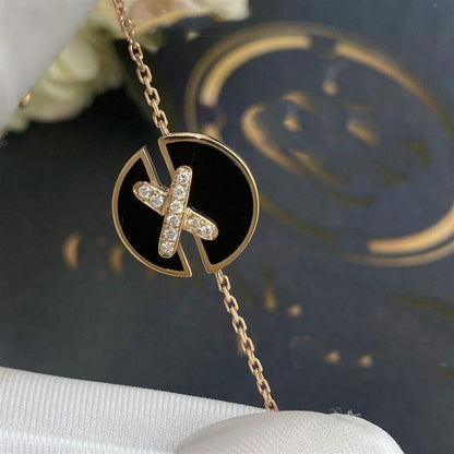 [Lieblingsprodukt] ROSÉGOLD ONYX DIAMANT ARMREIF