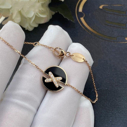 [Lieblingsprodukt] ROSÉGOLD ONYX DIAMANT ARMREIF
