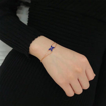 [Favorite]Hollow Design Four-Leaf Clover Flower Shape Ring