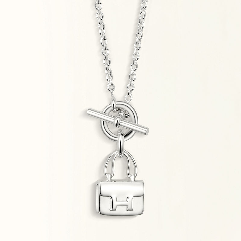 [Favorite]POP H PEDANT SILVER NECKLACE