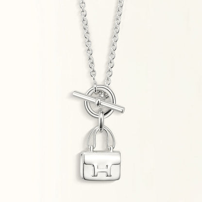 [Favorite]POP H PEDANT SILVER NECKLACE