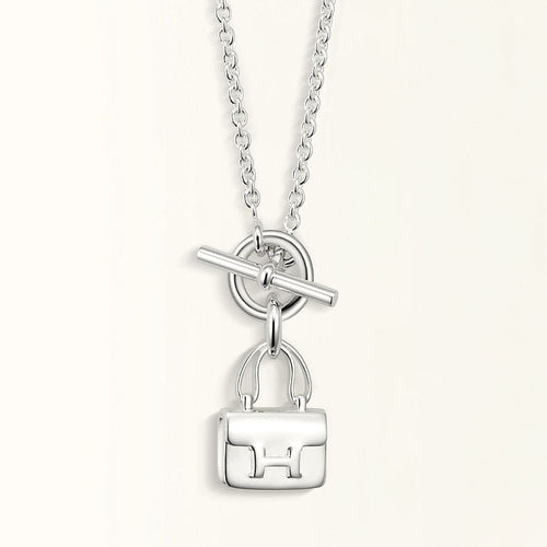 [Favorite]POP H PEDANT SILVER NECKLACE