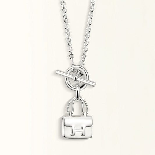 [Favorite]POP H PEDANT SILVER NECKLACE