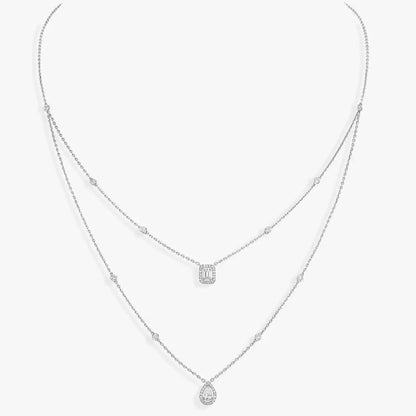 [Favorite]MY TWIN 2-ROW DIAMOND NECKLACE