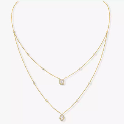 [Favorite]MY TWIN 2-ROW DIAMOND NECKLACE