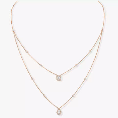 [Favorite]MY TWIN 2-ROW DIAMOND NECKLACE
