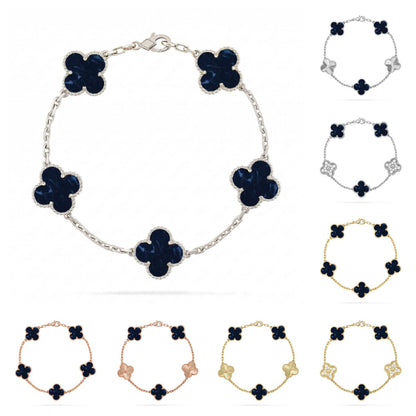 [Favorite]LUCKY CLOVER 5-MOTIF BRACELET - PIETERSITE COLLECTION