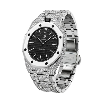 [Favorite]Royal Oak Pop Exclusive Bioceramic Case & Bioceramic Strap Full Diamond