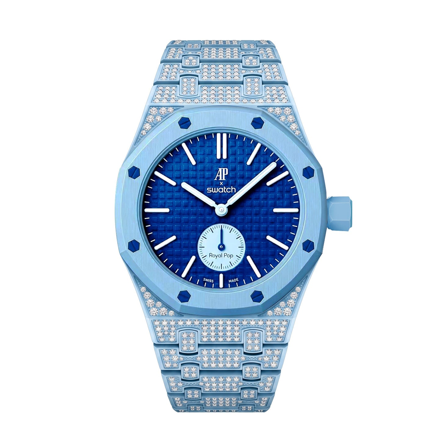 [Favorite]Royal Oak Pop Exclusive Bioceramic Case & Bioceramic Strap Full Diamond