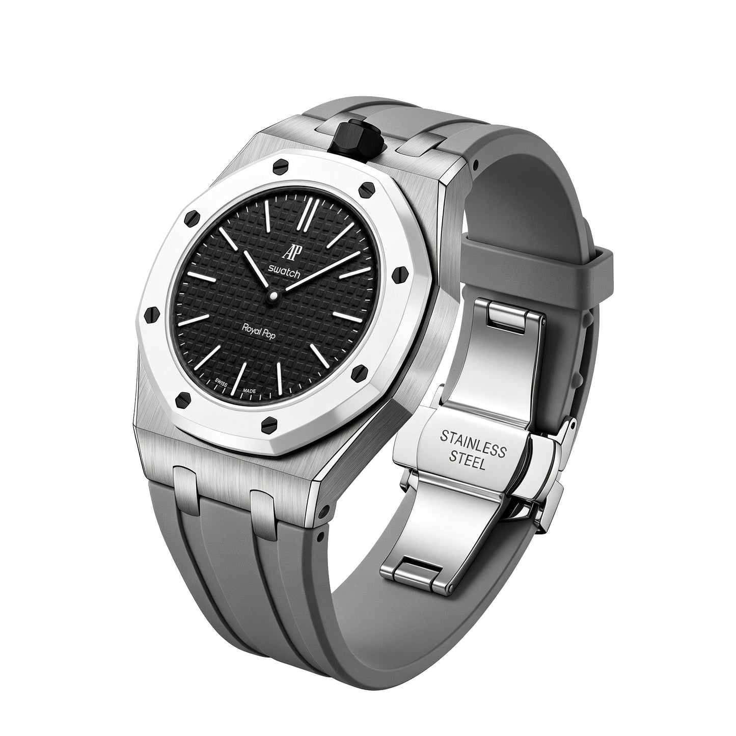 [Favorite]Royal Oak Pop Exclusive Steel Case & Silicone Strap With Cradle