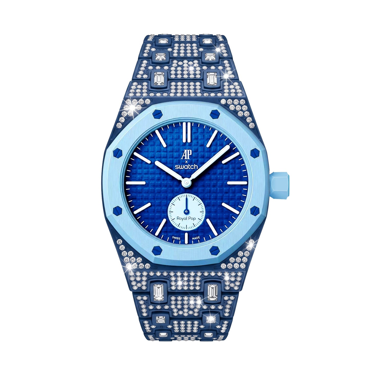 [Favorite]Royal Oak Pop Exclusive Bioceramic Case & Bioceramic Strap Full Diamond