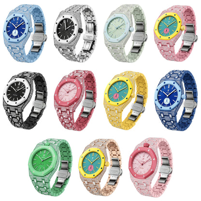 [Favorite]Royal Oak Pop Exclusive Bioceramic Case & Bioceramic Strap Full Diamond
