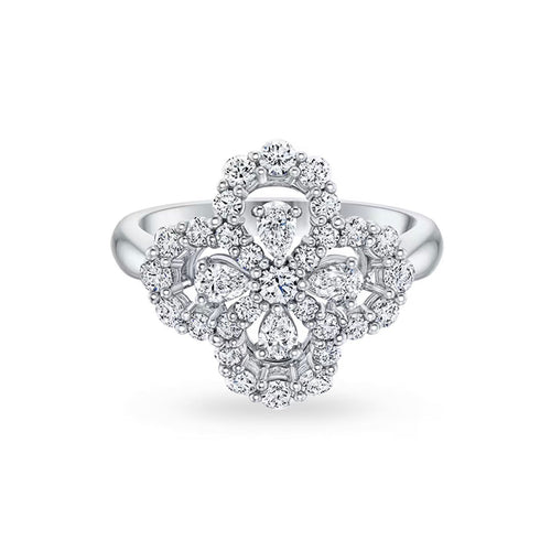 [Favorite]LOOP RING FULL MOTIF DIAMOND 16MM SILVE