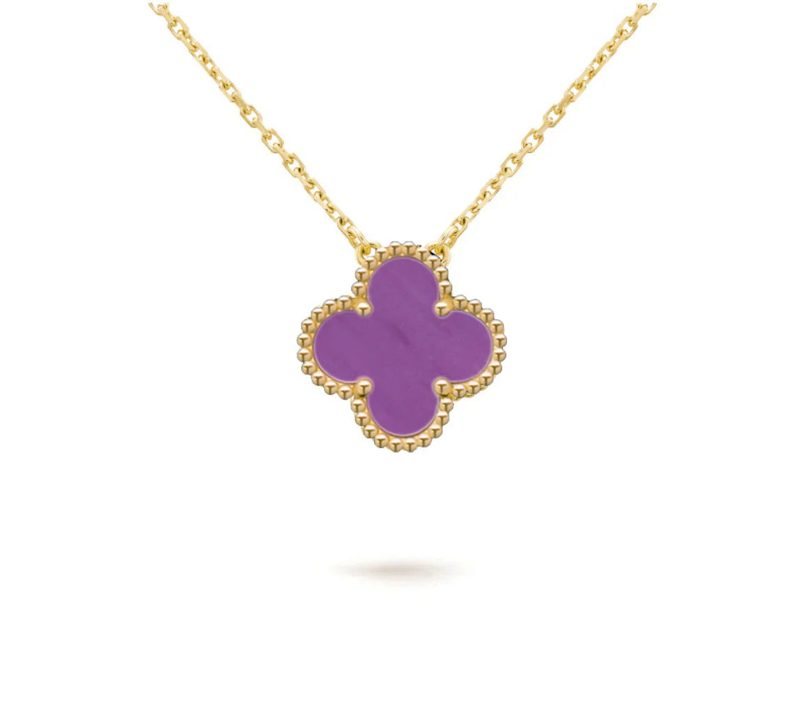 [Favorite]15MM CLOVER FLOWER PENDANT NECKLACE COLLECTION