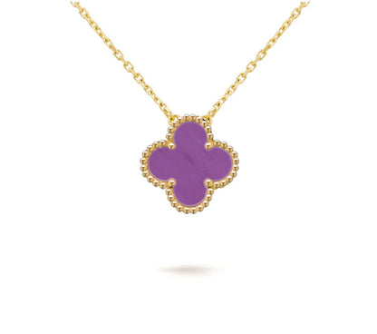 [Favorite]15MM CLOVER FLOWER PENDANT NECKLACE COLLECTION
