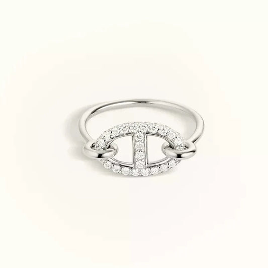 [Favorite]RONDE SMALL SILVER DIAMOND RING