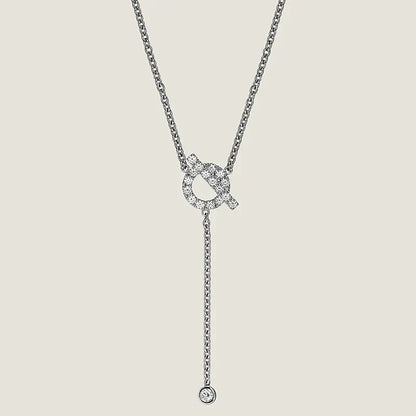 [Favorite]FINESSE SILVER DIAMOND NECKLACE