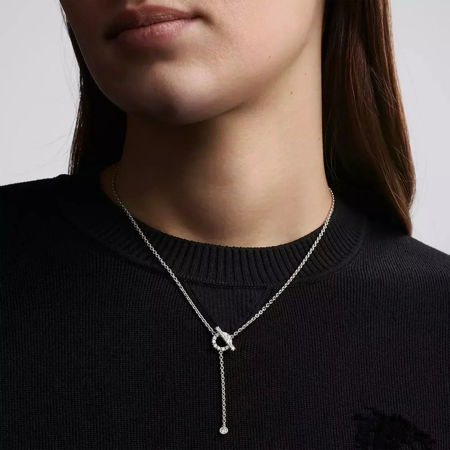 [Favorite]FINESSE SILVER DIAMOND NECKLACE