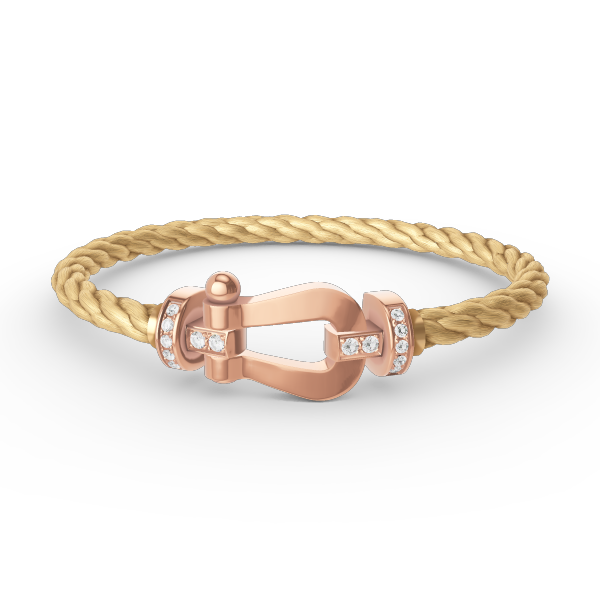 [Favorite]FORCE LARGE HORSESHOE HALF DIAMOND BRACELET - ROSE GOLD