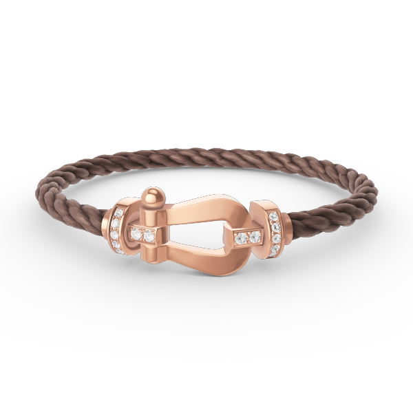 [Favorite]FORCE LARGE HORSESHOE HALF DIAMOND BRACELET - ROSE GOLD
