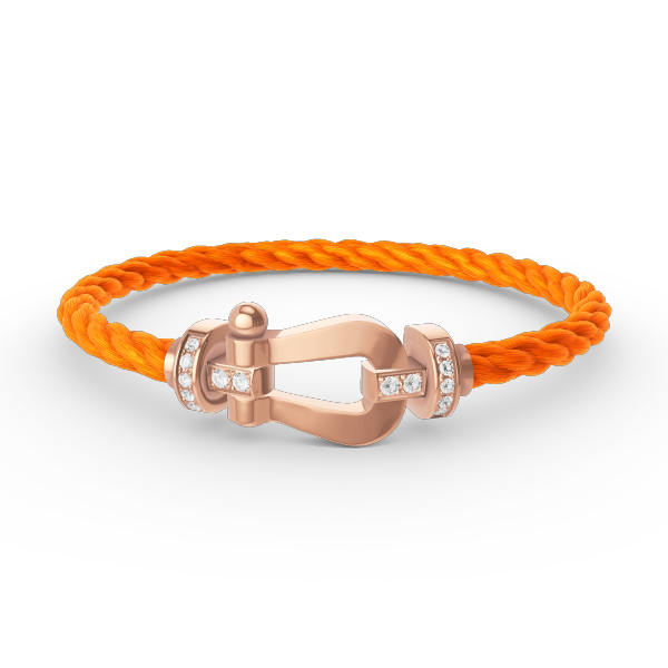 [Favorite]FORCE LARGE HORSESHOE HALF DIAMOND BRACELET - ROSE GOLD