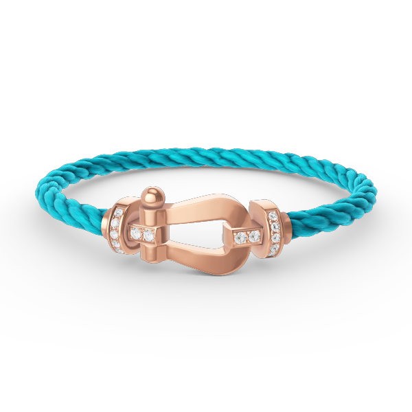 [Favorite]FORCE LARGE HORSESHOE HALF DIAMOND BRACELET - ROSE GOLD
