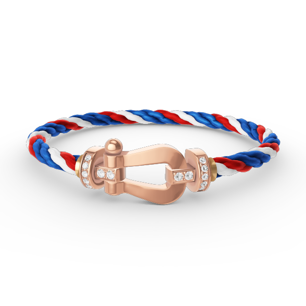 [Favorite]FORCE LARGE HORSESHOE HALF DIAMOND BRACELET - ROSE GOLD