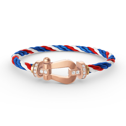 [Favorite]FORCE LARGE HORSESHOE HALF DIAMOND BRACELET - ROSE GOLD