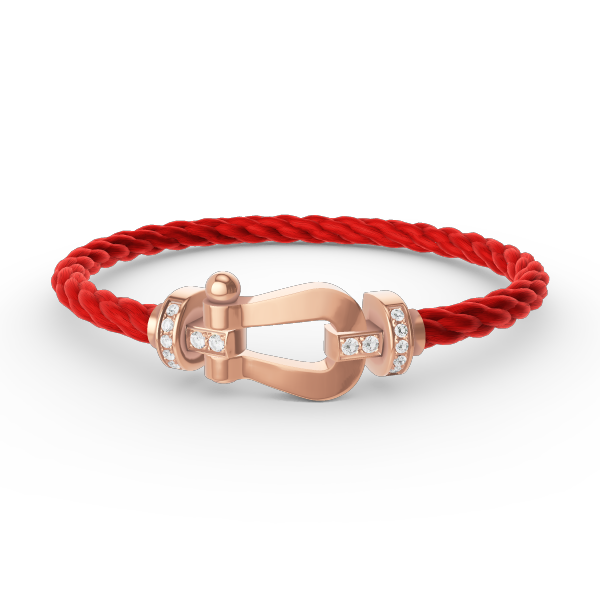 [Favorite]FORCE LARGE HORSESHOE HALF DIAMOND BRACELET - ROSE GOLD