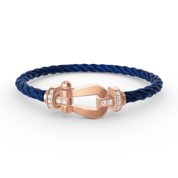 [Favorite]FORCE LARGE HORSESHOE HALF DIAMOND BRACELET - ROSE GOLD