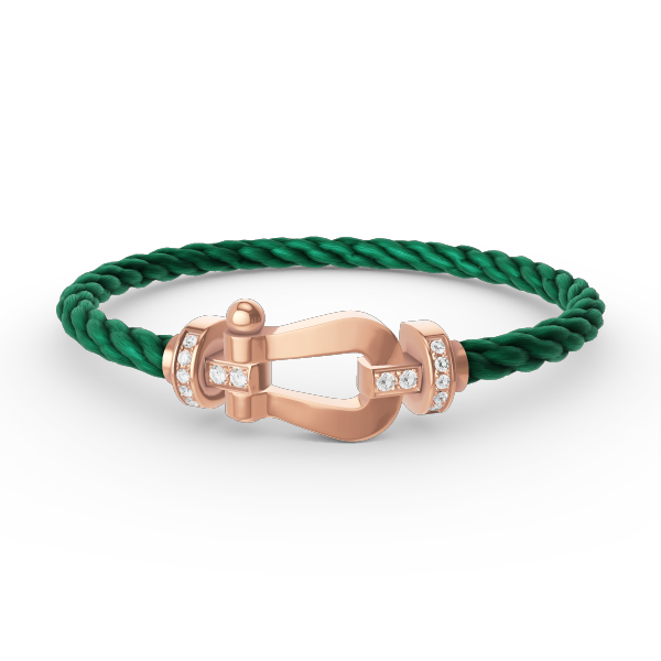 [Favorite]FORCE LARGE HORSESHOE HALF DIAMOND BRACELET - ROSE GOLD