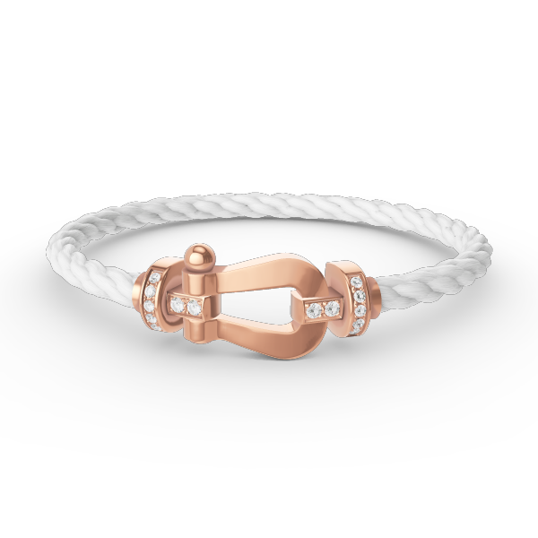 [Favorite]FORCE LARGE HORSESHOE HALF DIAMOND BRACELET - ROSE GOLD