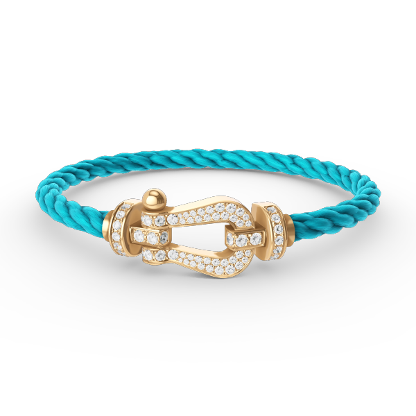 [Favorite]FORCE LARGE HORSESHOE FULL DIAMOND BRACELET - GOLD
