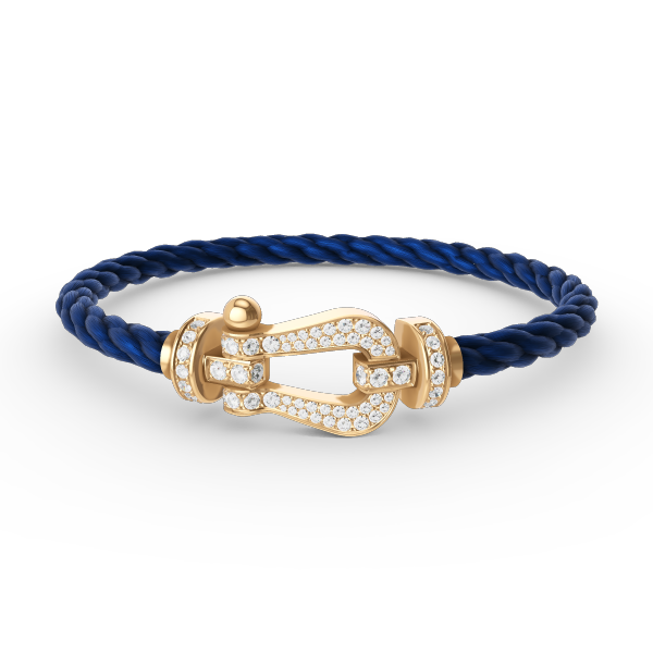 [Favorite]FORCE LARGE HORSESHOE FULL DIAMOND BRACELET - GOLD