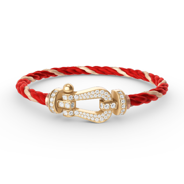 [Favorite]FORCE LARGE HORSESHOE FULL DIAMOND BRACELET - GOLD