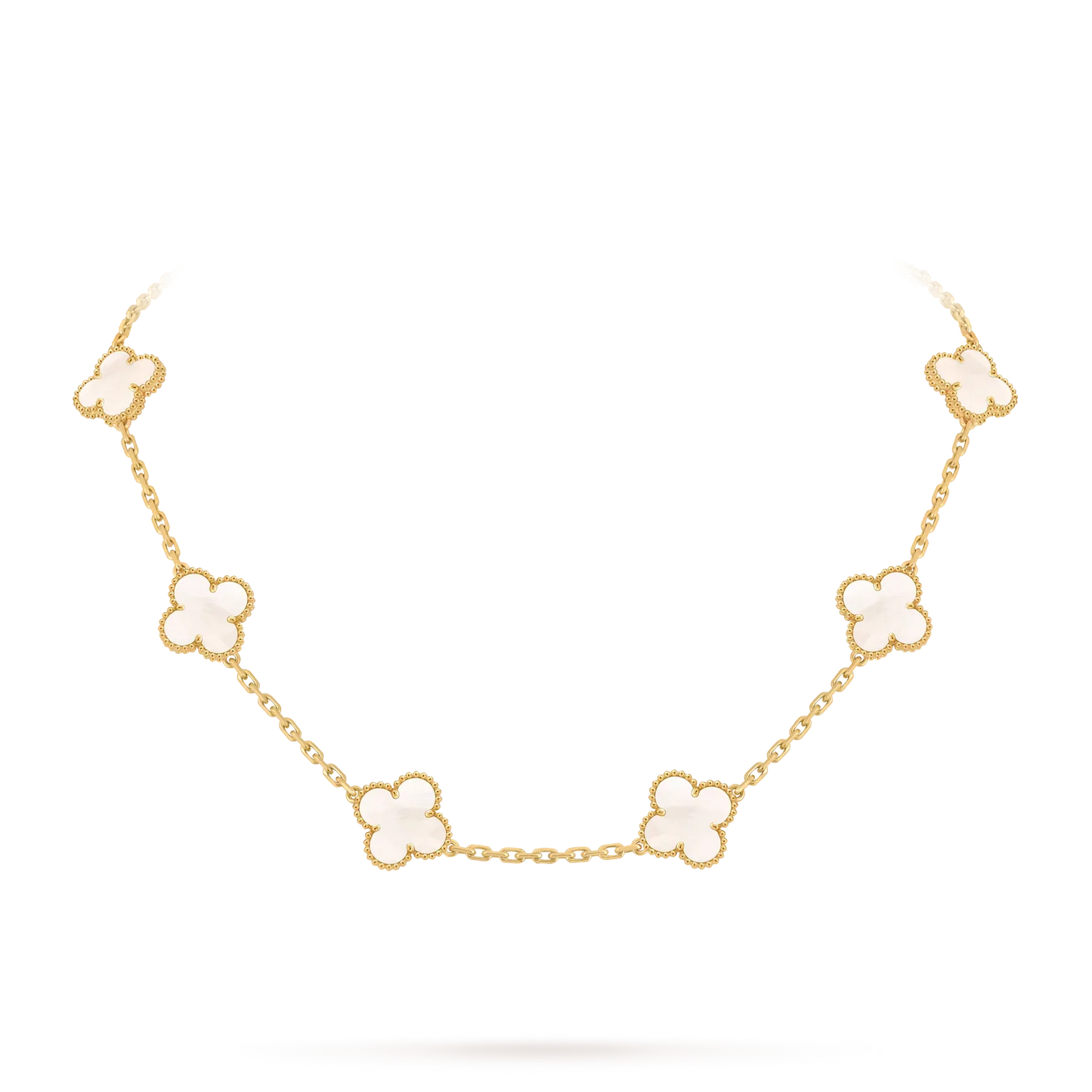 [Favorite]CLASSIC LUCKY 10-MOTIF CLOVER NECKLACE GOLD COLLECTION