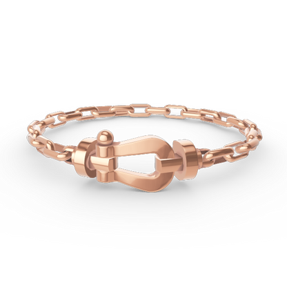 [Favorite]FORCE LARGE HORSESHOE CLASP METAL BRACELET