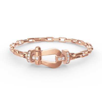 [Favorite]FORCE LARGE HORSESHOE CLASP METAL BRACELET