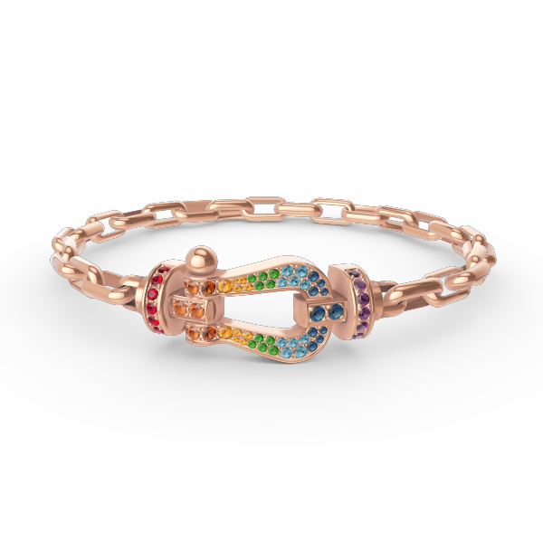 [Favorite]FORCE LARGE HORSESHOE CLASP METAL BRACELET