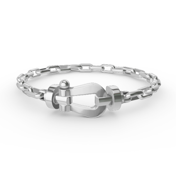 [Favorite]FORCE LARGE HORSESHOE CLASP METAL BRACELET