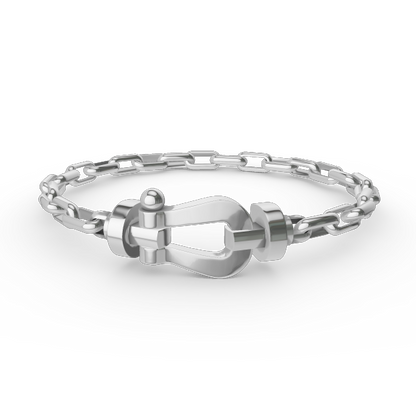 [Favorite]FORCE LARGE HORSESHOE CLASP METAL BRACELET