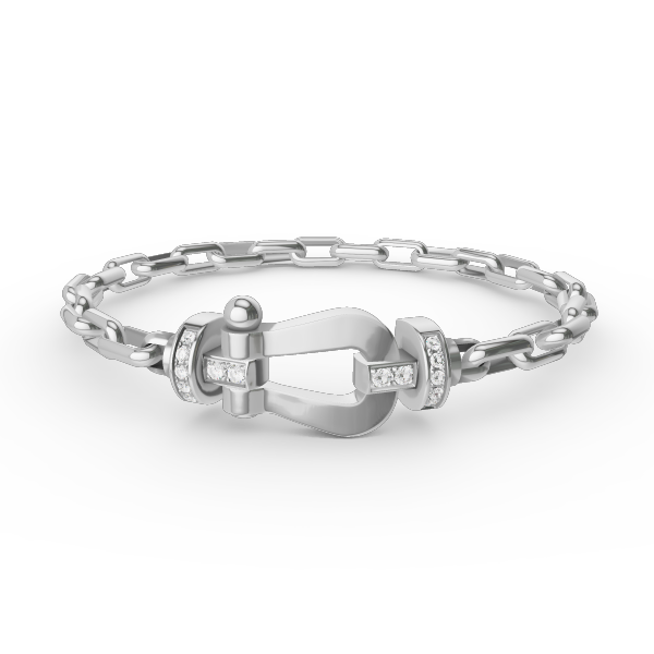 [Favorite]FORCE LARGE HORSESHOE CLASP METAL BRACELET