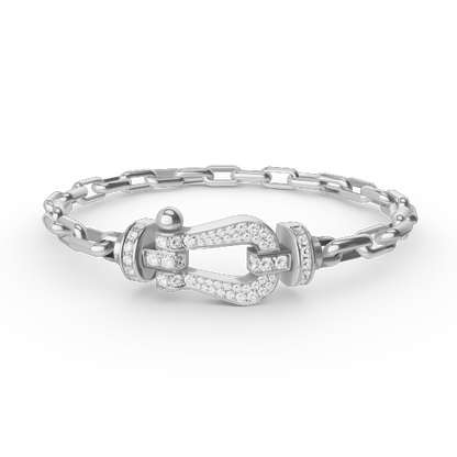 [Favorite]FORCE LARGE HORSESHOE CLASP METAL BRACELET
