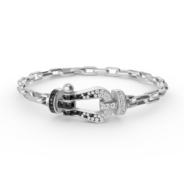 [Favorite]FORCE LARGE HORSESHOE CLASP METAL BRACELET