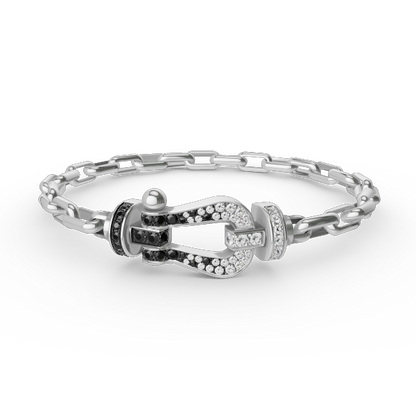 [Favorite]FORCE LARGE HORSESHOE CLASP METAL BRACELET