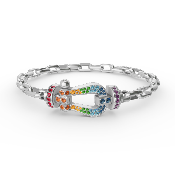 [Favorite]FORCE LARGE HORSESHOE CLASP METAL BRACELET