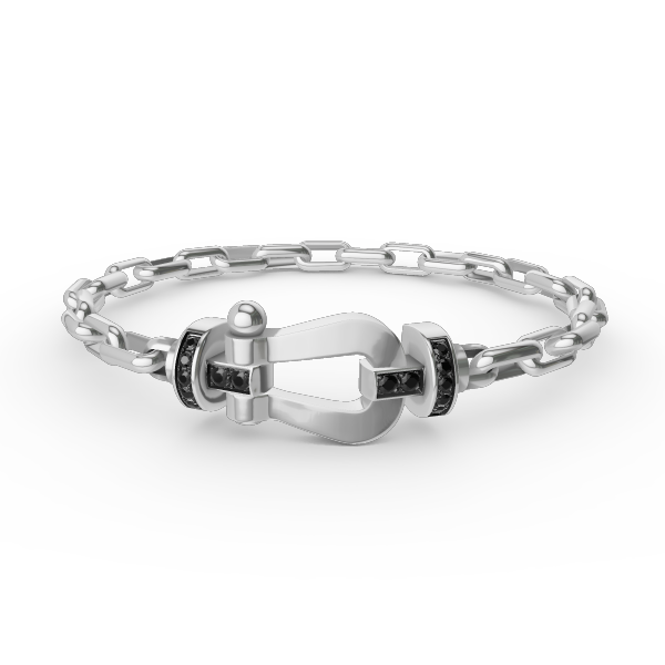 [Favorite]FORCE LARGE HORSESHOE CLASP METAL BRACELET